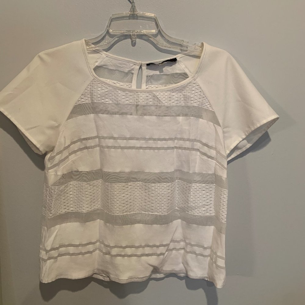 White Striped Blouse
